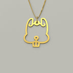 Rabbit - Hollow Carved Necklace