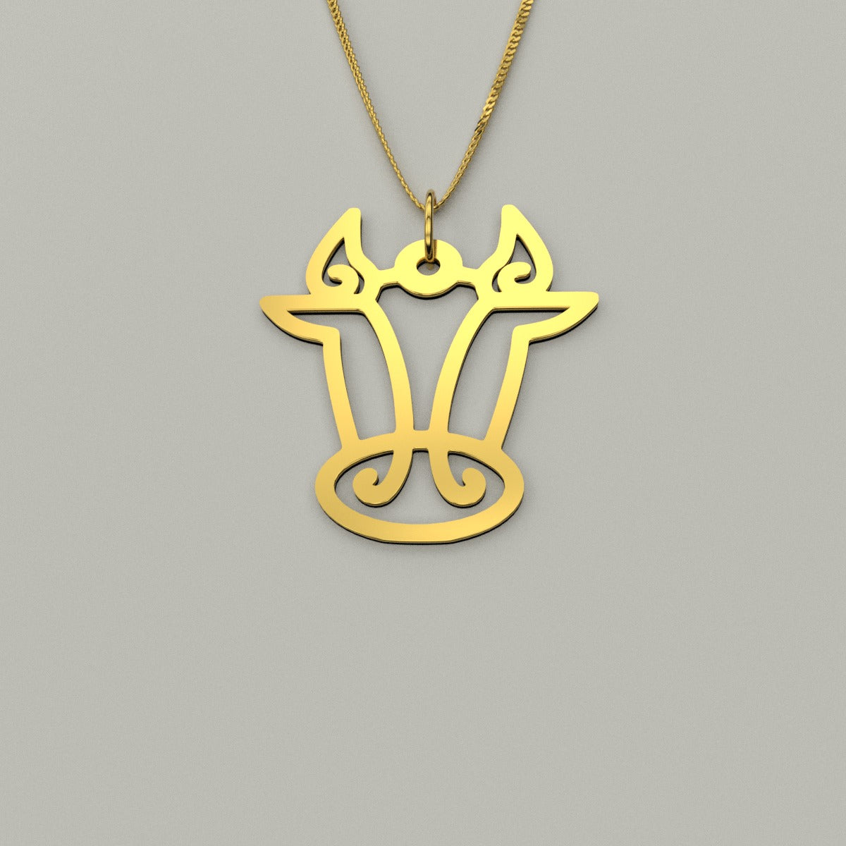 Ox - Hollow Carved Necklace