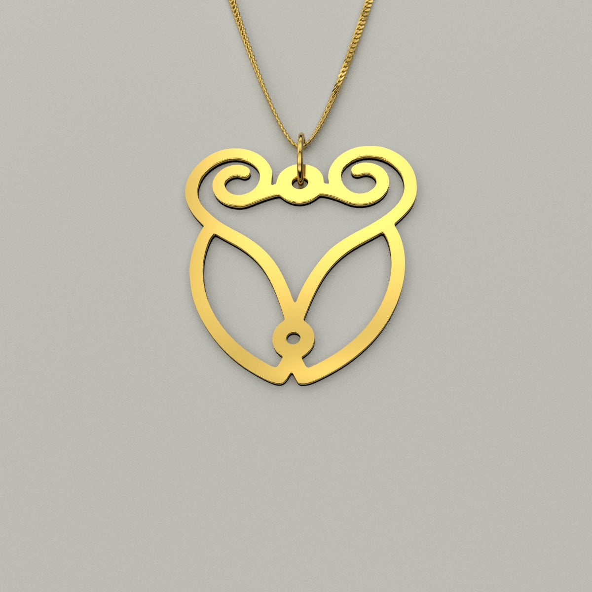 Rat - Hollow Carved Necklace