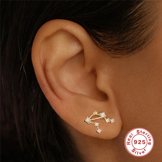 Zodiac - Single Stud Earring to Pair