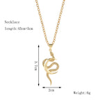 Snake - Moon Necklace