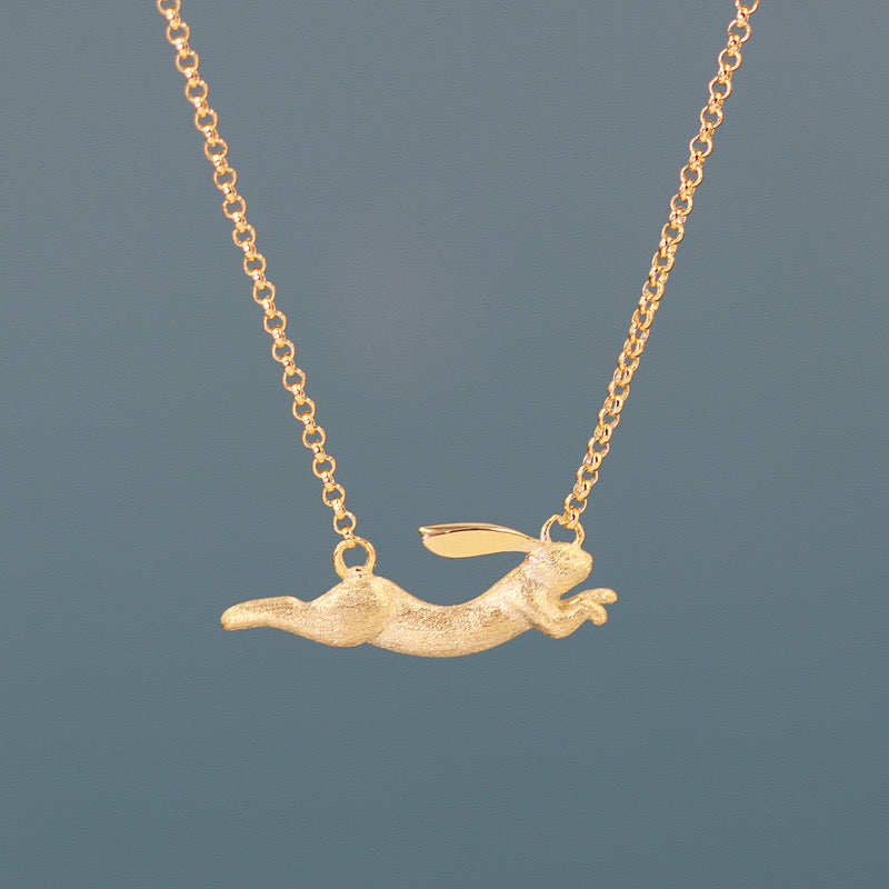 Rabbit - Sterling Silver Necklace