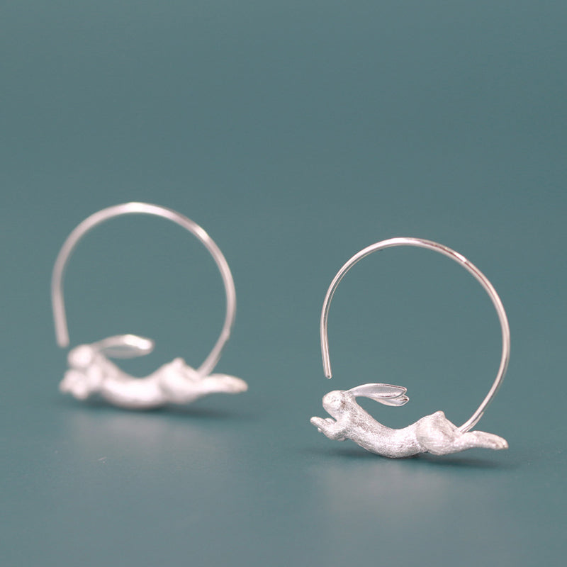 Rabbit - Hoop Earrings