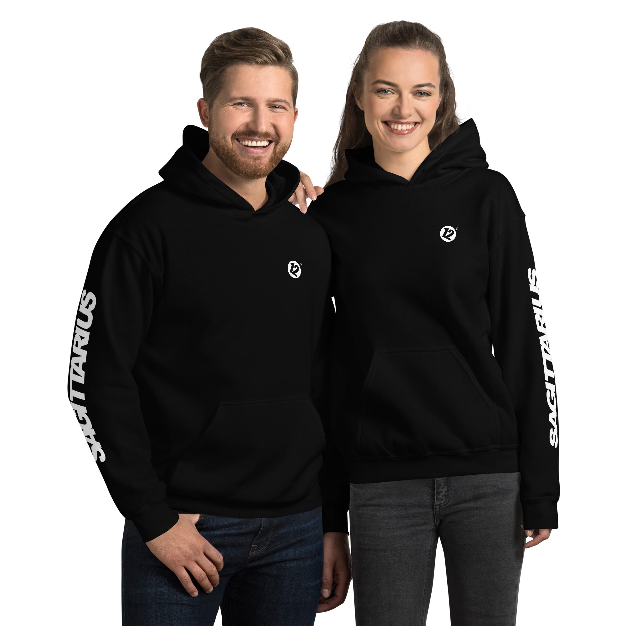 Sagittarius & Sagittarius - Unisex Couple Hoodie