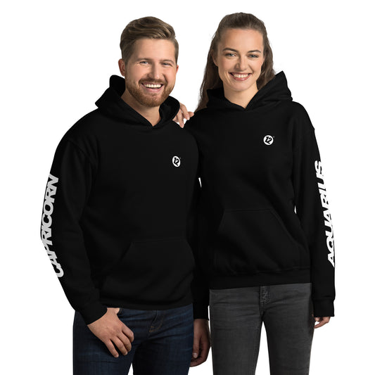 Capricorn & Aquarius - Unisex Couple Hoodie