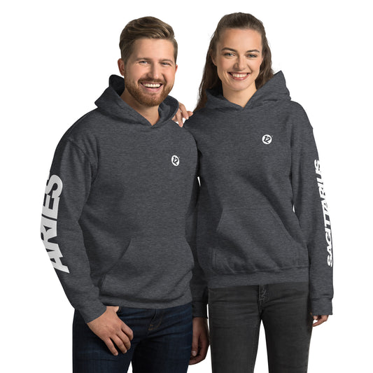 Aries & Sagittarius - Unisex Couple Hoodie