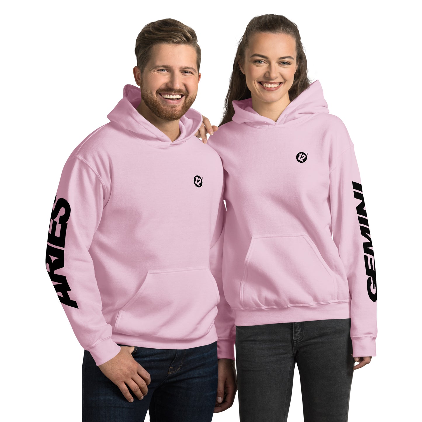 Aries & Gemini - Unisex Couple Hoodie