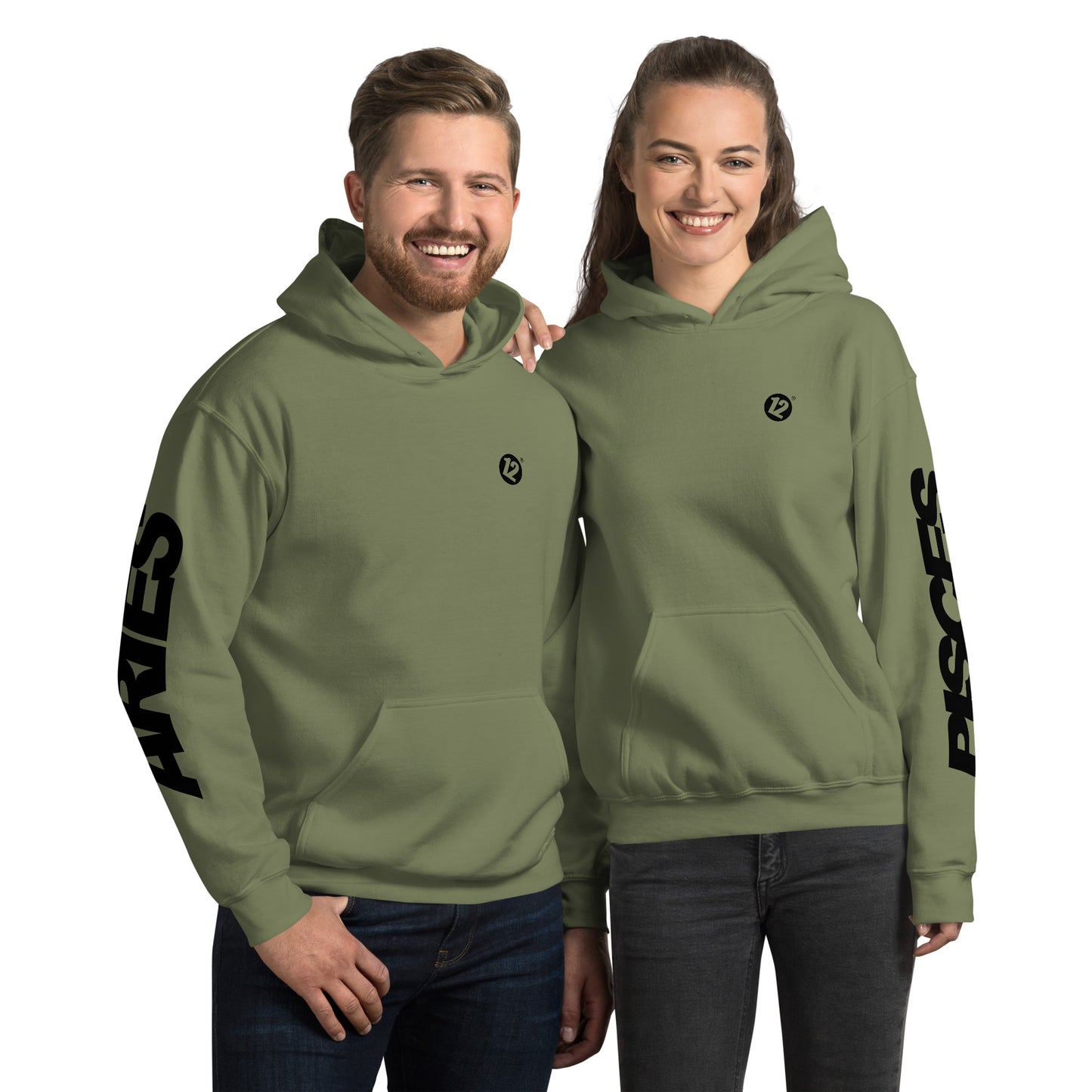 Aries & Pisces - Unisex Couple Hoodie