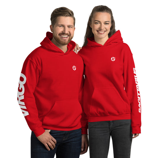 Virgo & Sagittarius - Unisex Couple Hoodie