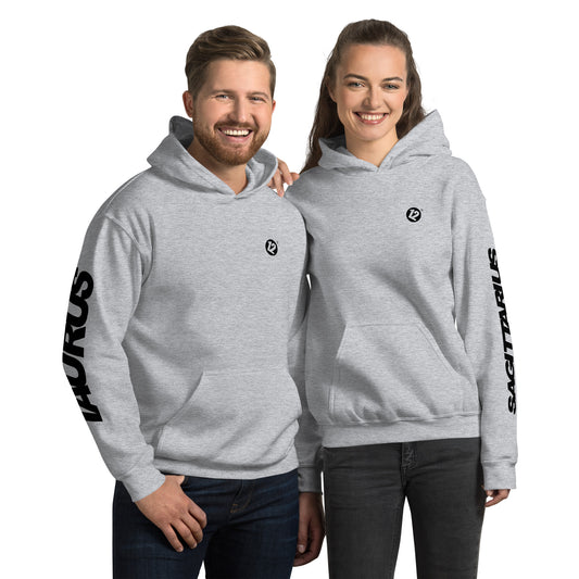 Taurus & Sagittarius - Unisex Couple Hoodie