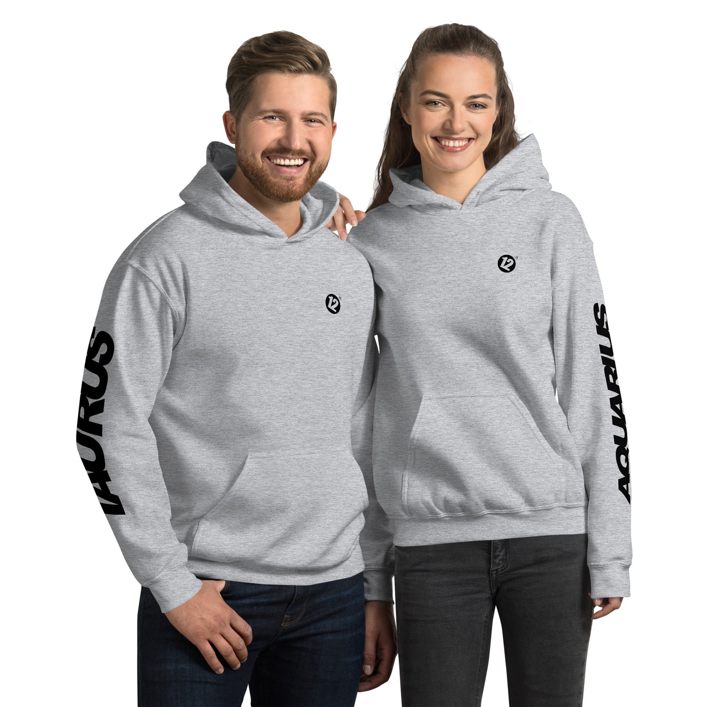 Taurus & Aquarius - Unisex Couple Hoodie